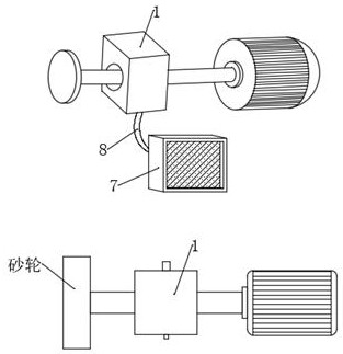 Grinding wheel vibration monitoring and alarming device for grinding machine and using method thereof