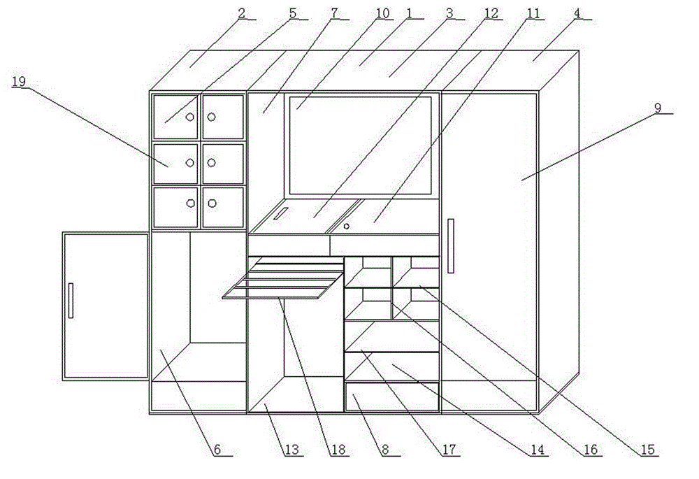 Multifunctional closet