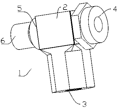 Anti-twist buffer for water flow pipe of marble grinder