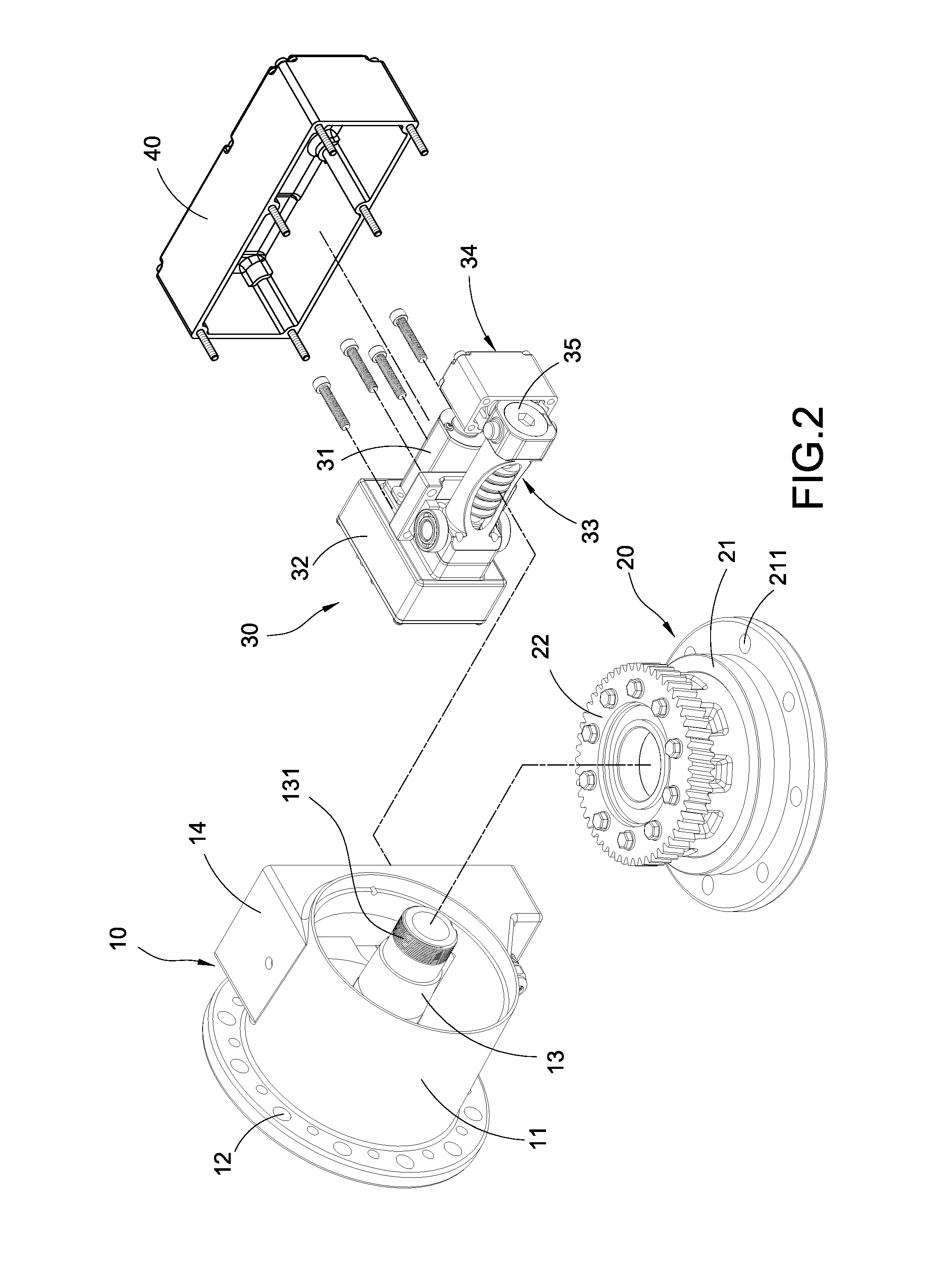 Steering device for use in solar tracking equipment