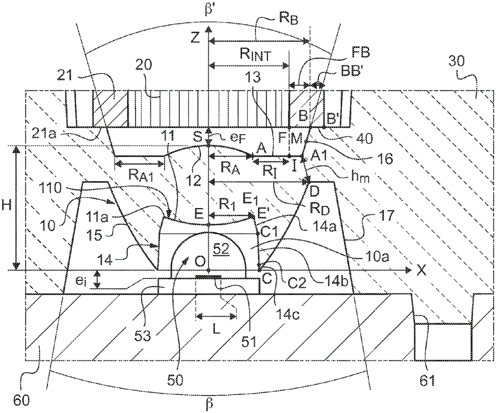 Optomechanical system for injecting light, optical coupler of said system, and illuminating device with said system