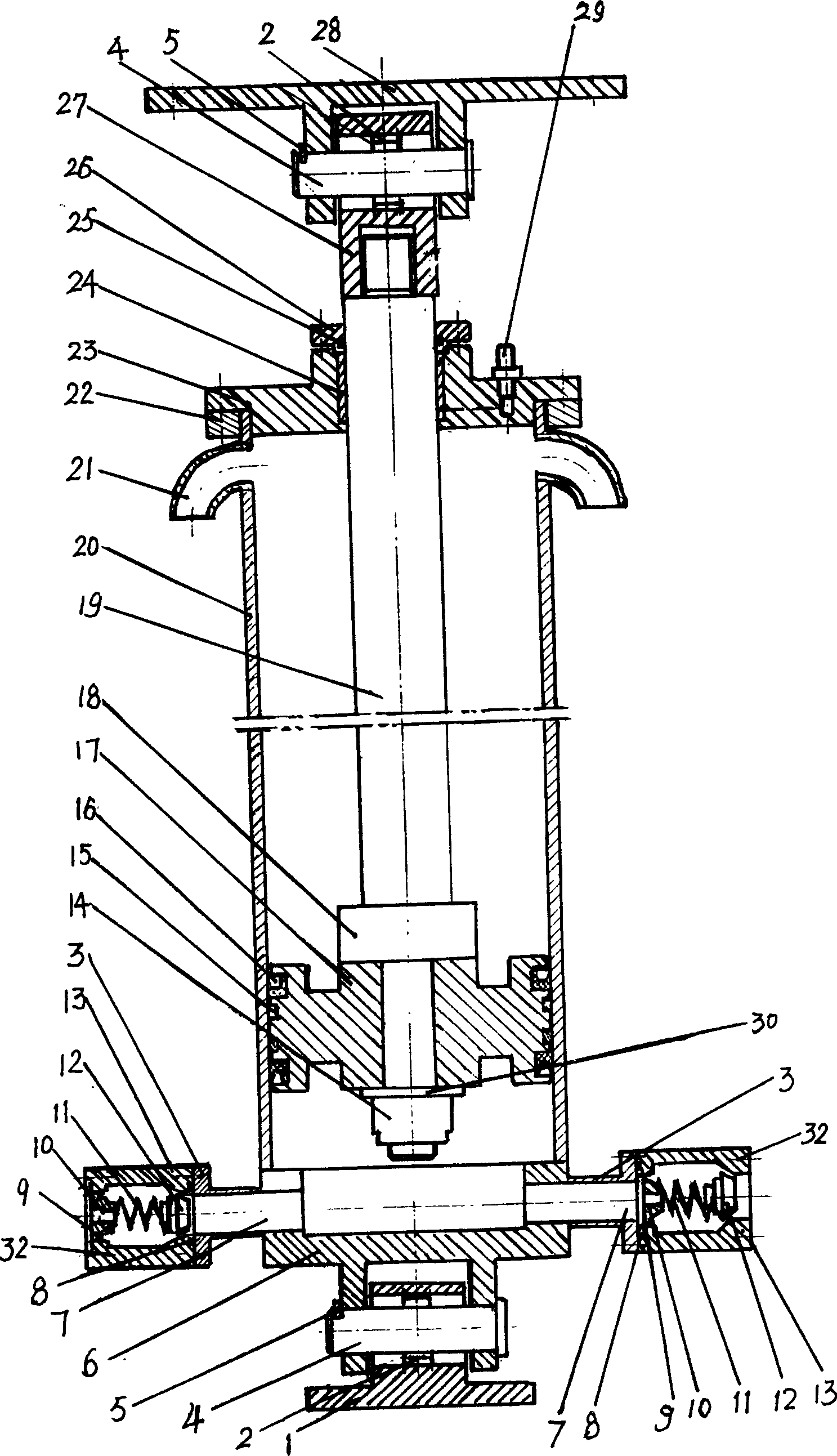 Pressure release device for oil well