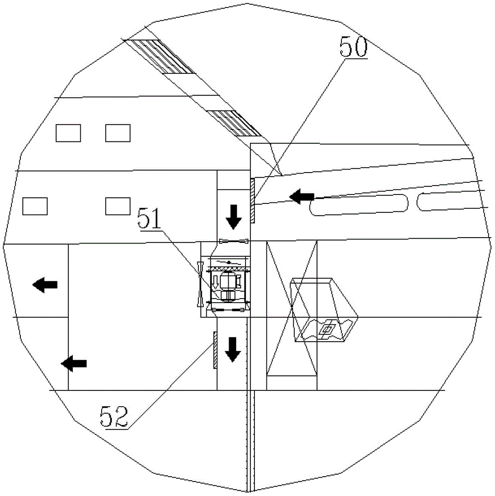 Ventilation system for cargo hold of ro-ro passenger ship