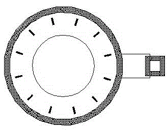 Electric melting furnace of circular bottom inserted electrode