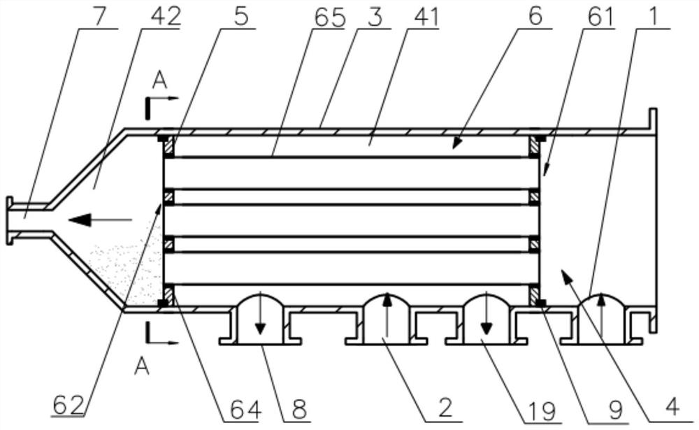 A detachable cross-flow filter for magnesite and its filtering method