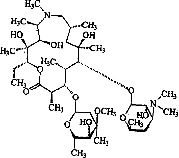 Azithromycin mix suspension grain and method for preparing the same