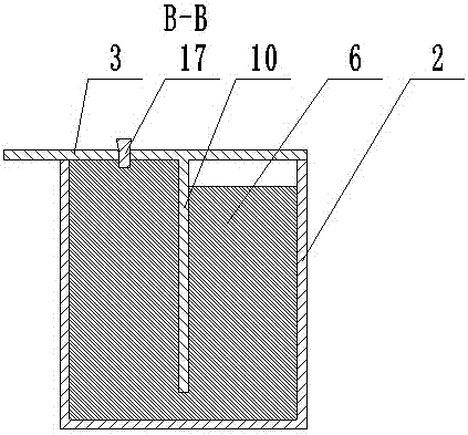 Pollution-discharge standpipe structural board pre-embedded double-eccentric baffle-type odor-resistant hydrops processor