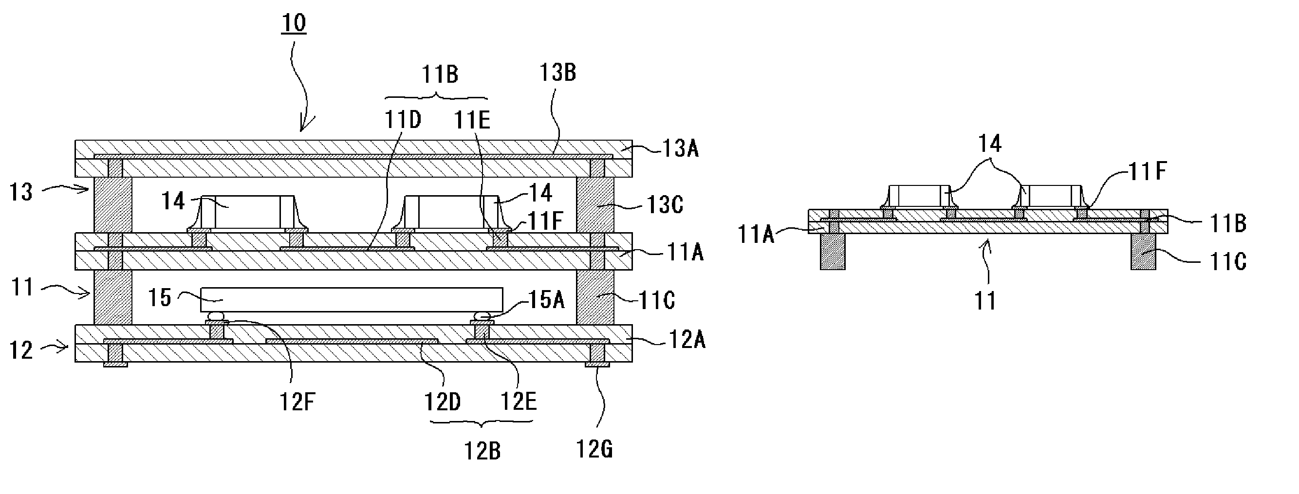 Stacked module and manufacturing method thereof