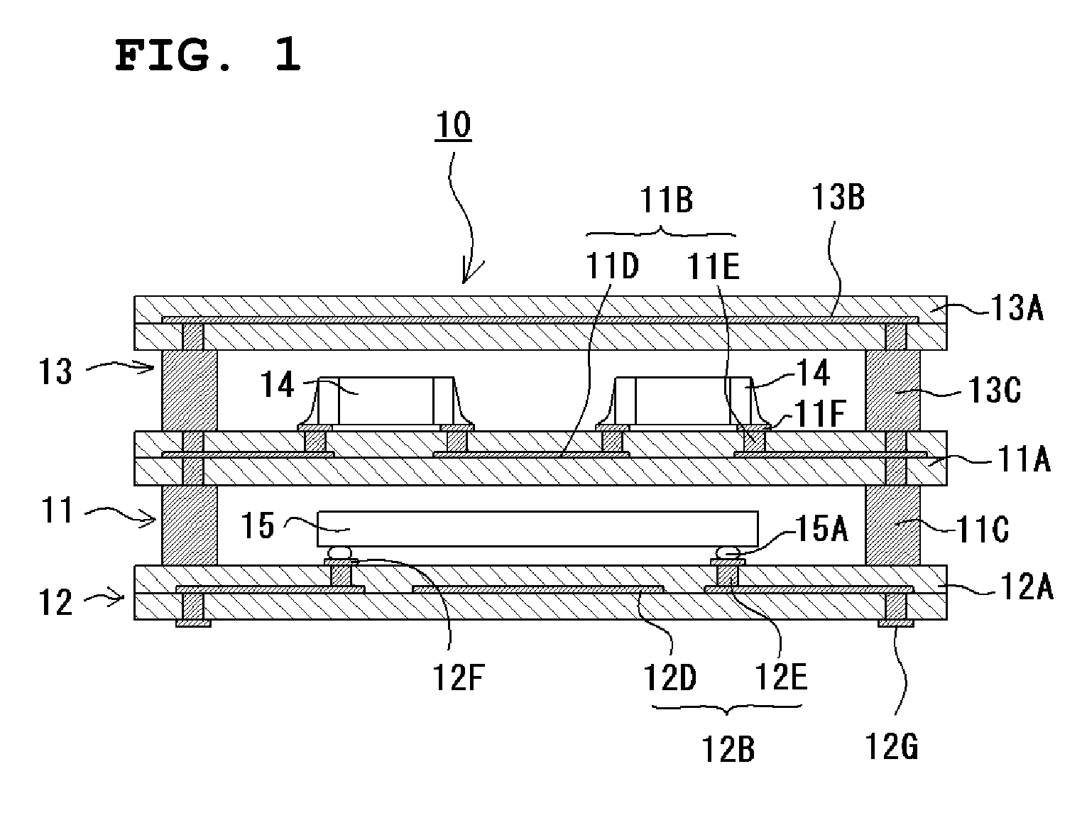 Stacked module and manufacturing method thereof