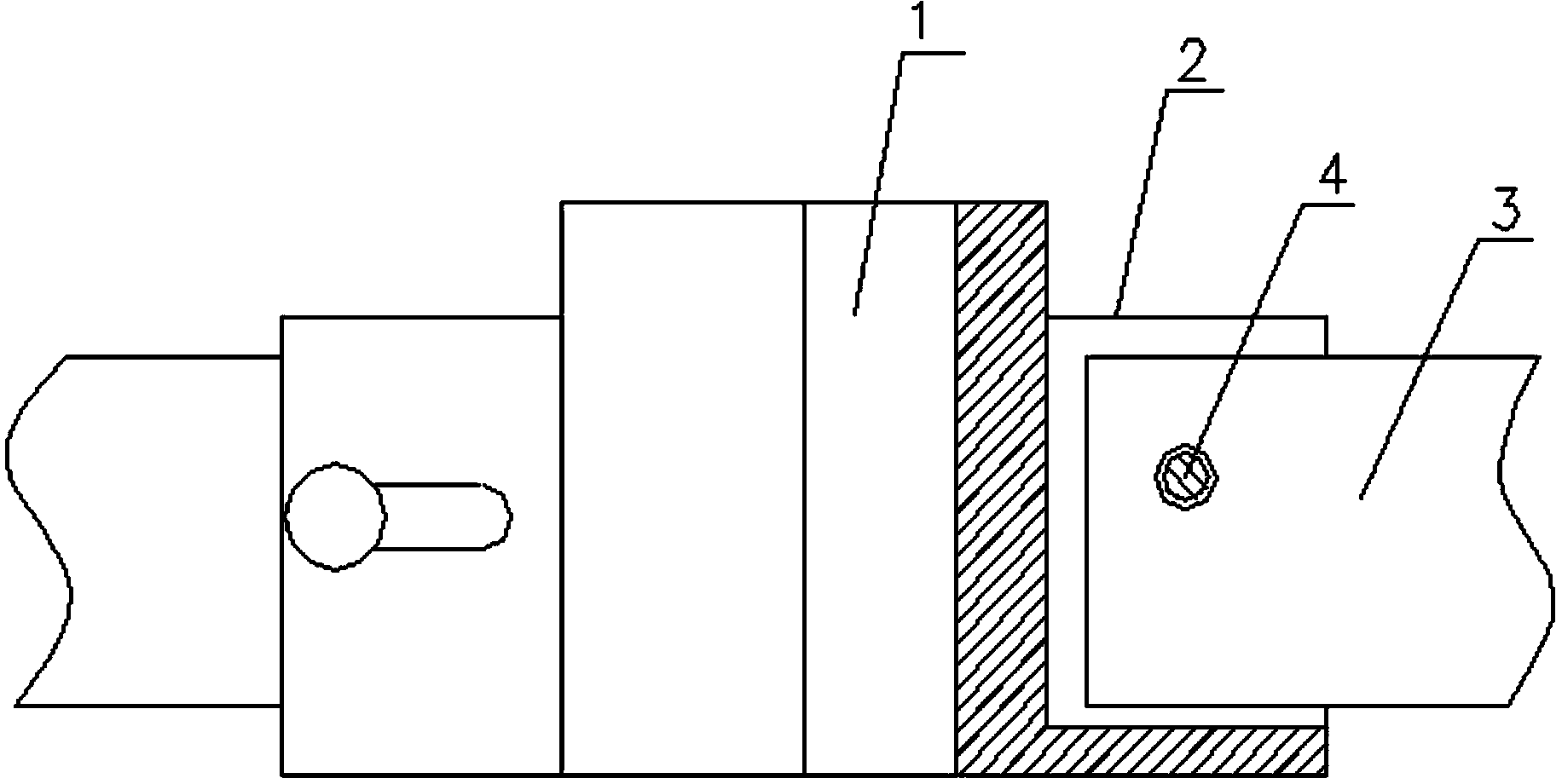 Connecting assembly with multi-azimuth fixed connecting plates