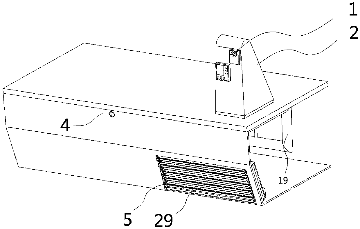 Material transporting freezing system of LNG ship and freezing material transporting method