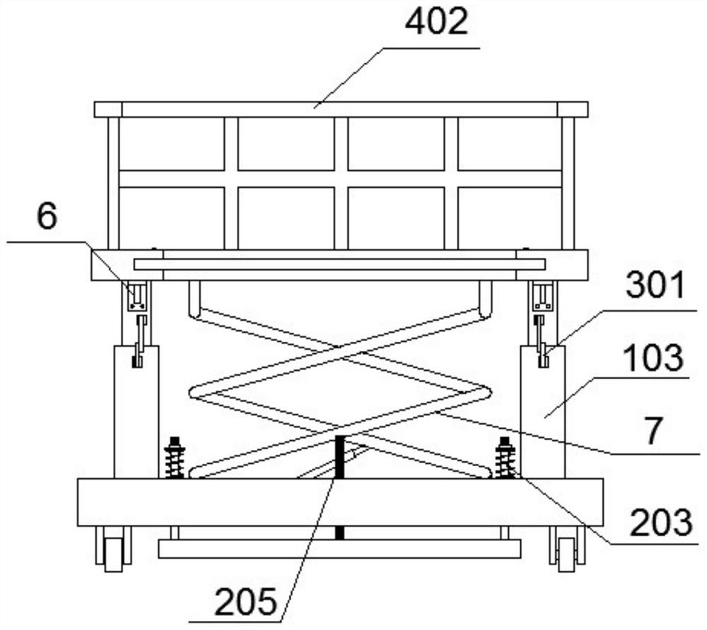 A cargo loading and transportation device based on port transportation and loading and unloading