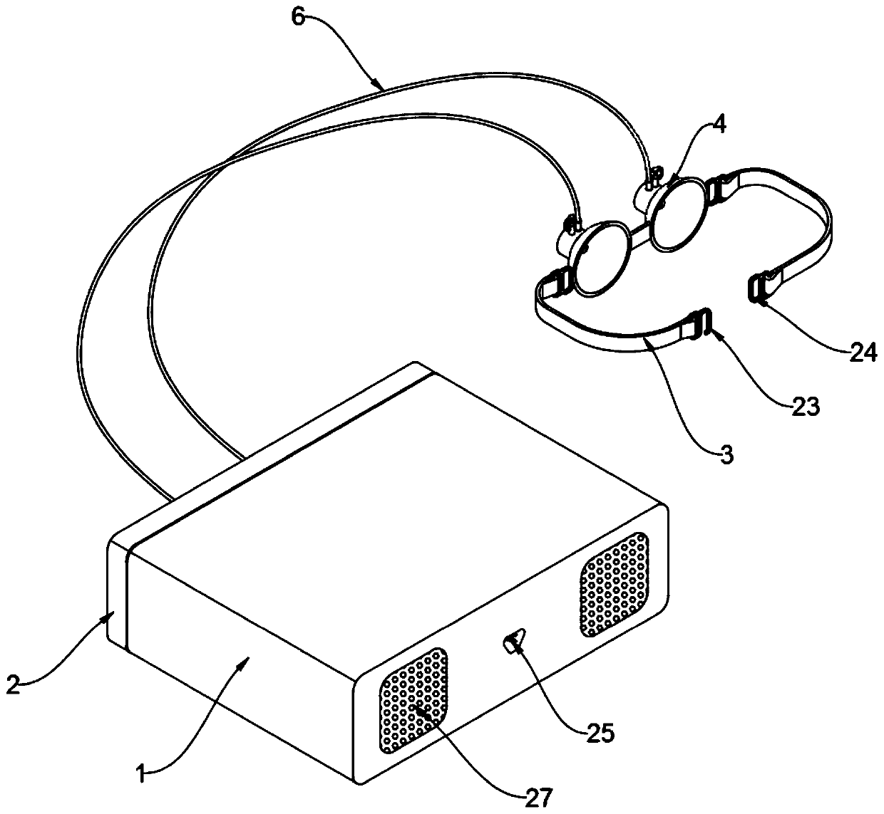 Mammary gland treatment apparatus used in galactophore department