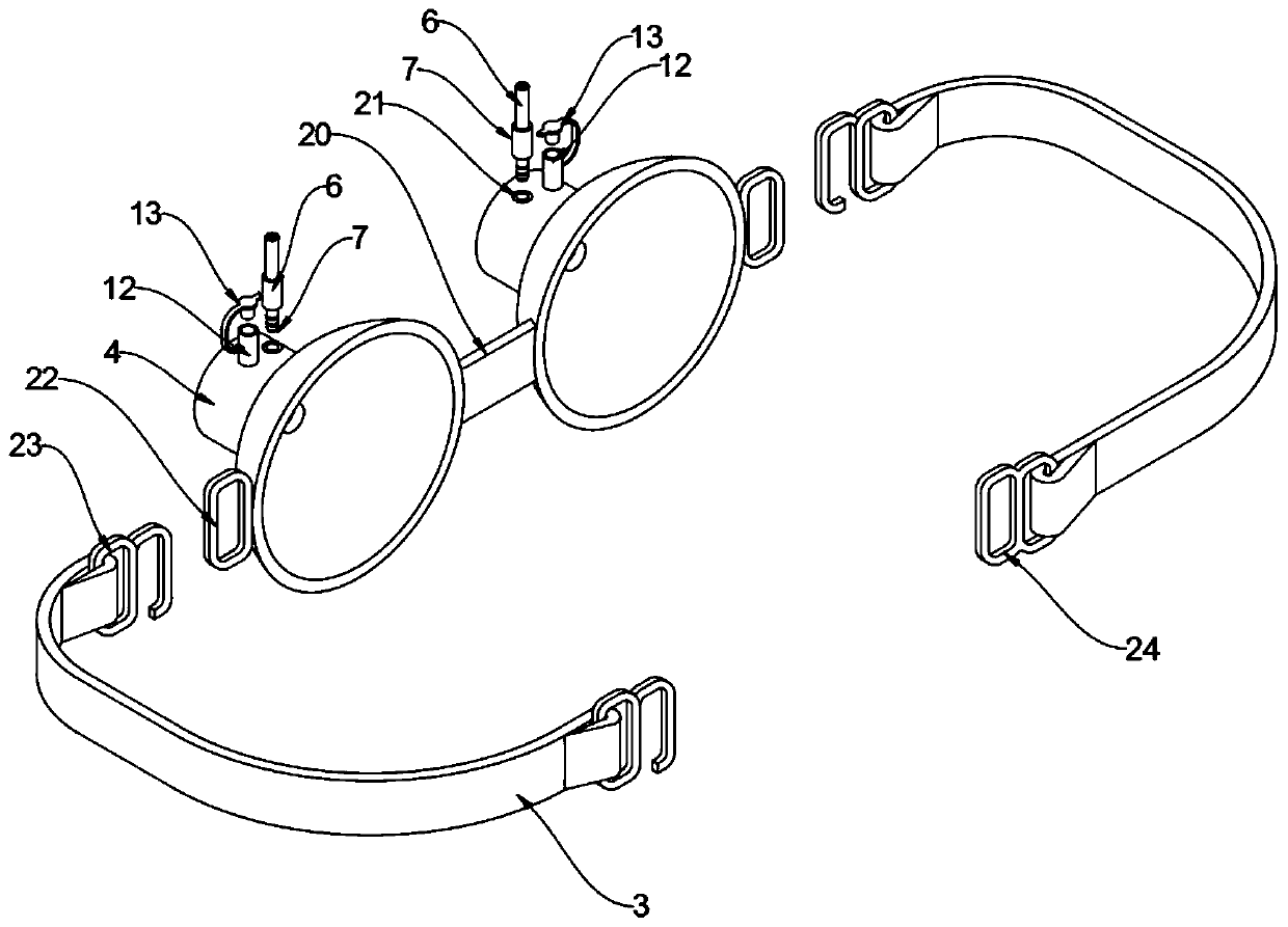 Mammary gland treatment apparatus used in galactophore department