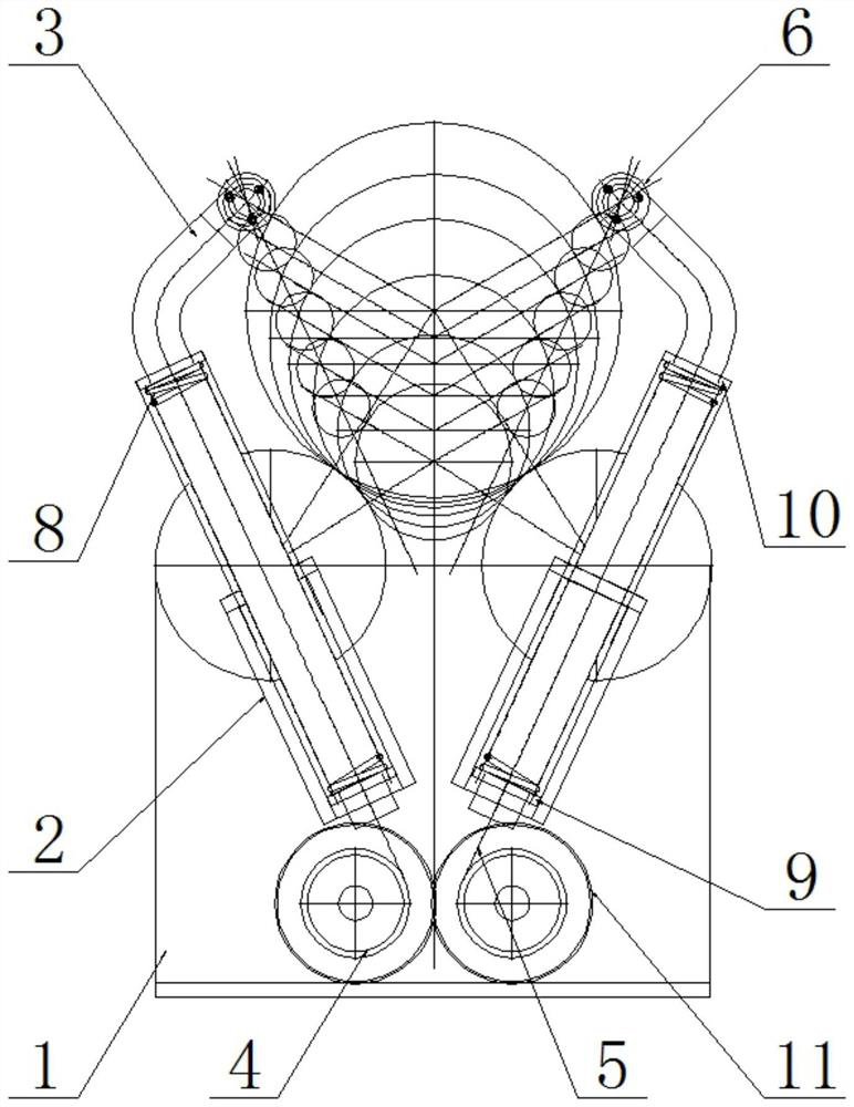 Circular blank holding device