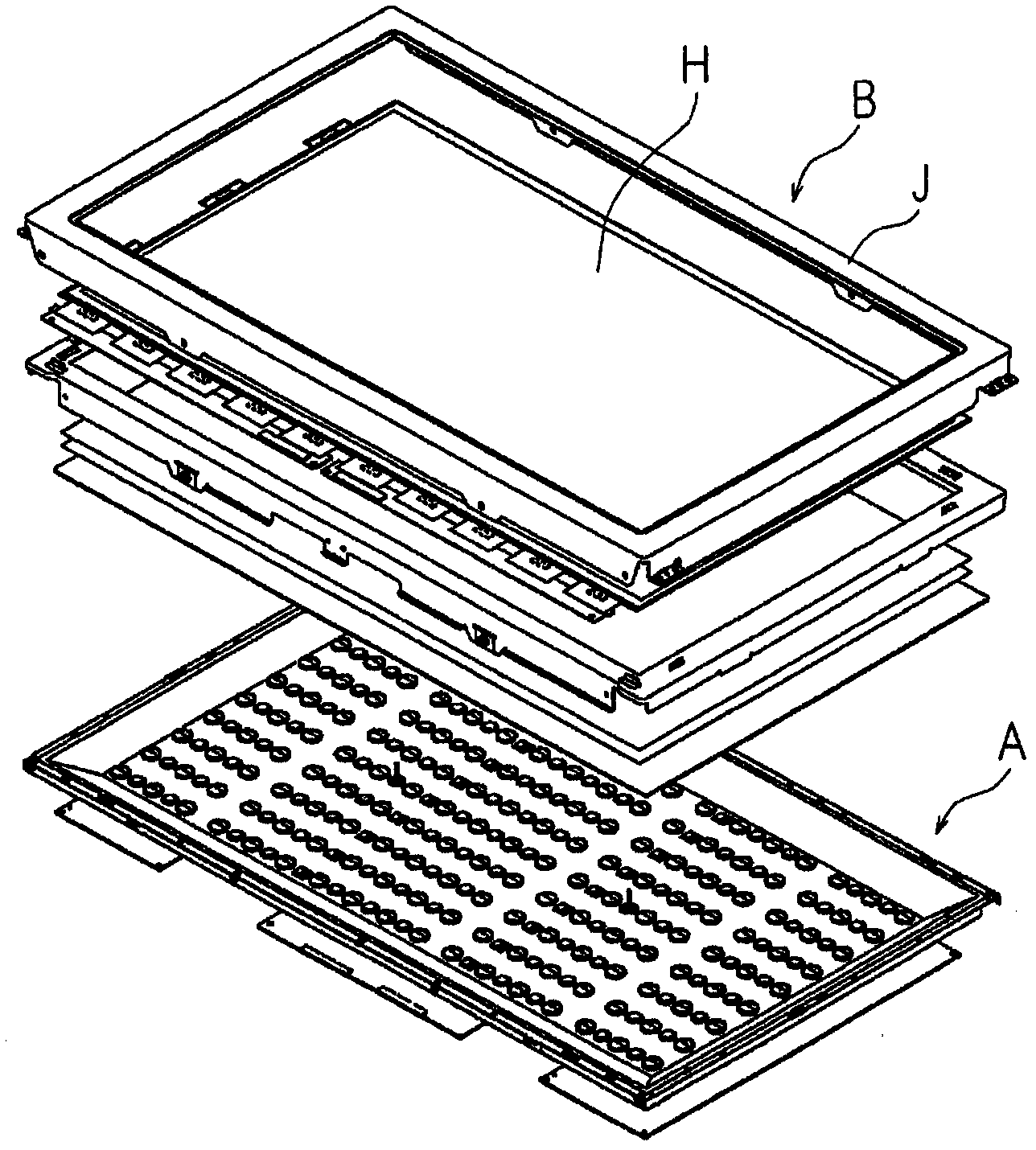 Light source device, image display device and television receiver device