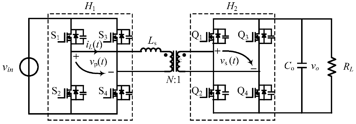 Large-signal modeling method for dual-active full-bridge converter under dual phase shift modulation