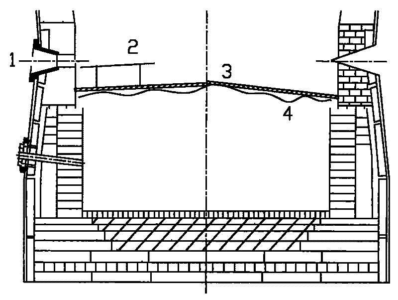 Method for avoiding blast-furnace gunning rebound materials mixing with cokes in hearth