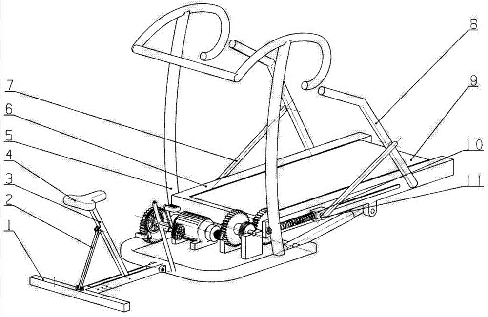 Foldable and reorganizable energy converting fitness device