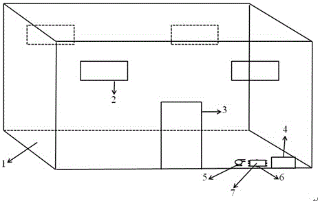 Ventilation structure arranged on electromagnetic shielding tent