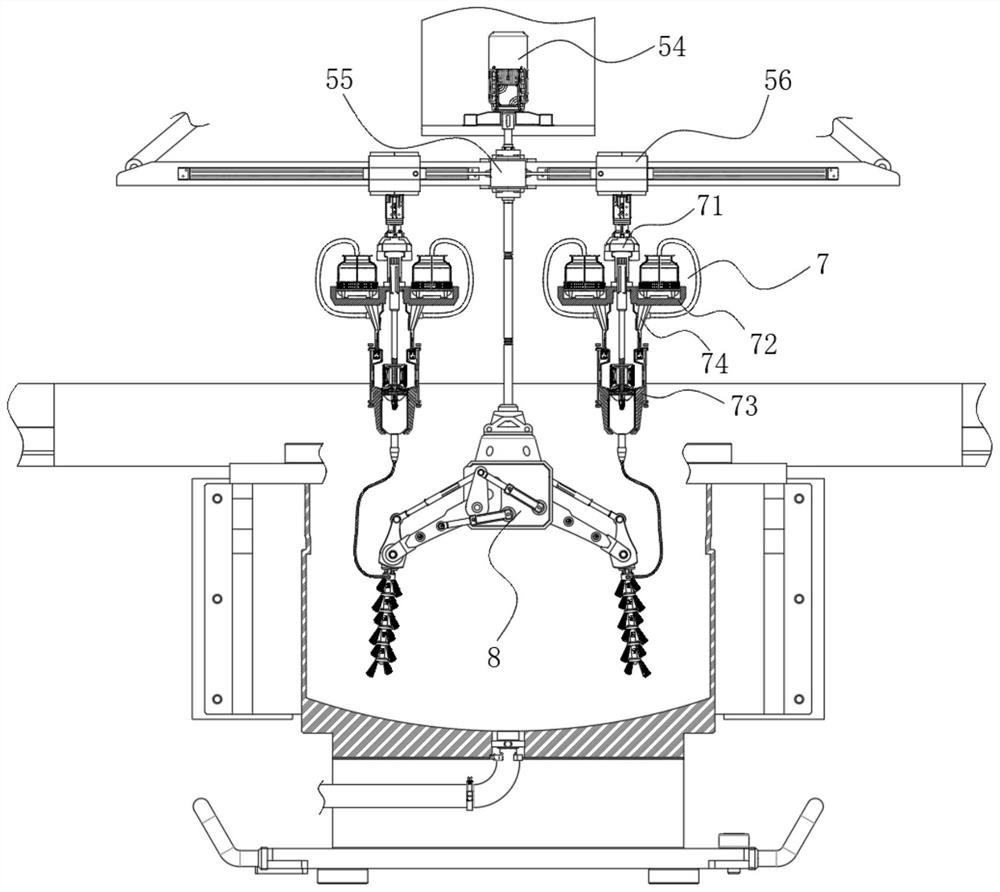 Liquid adding and diluting device for medical examination and diluting method