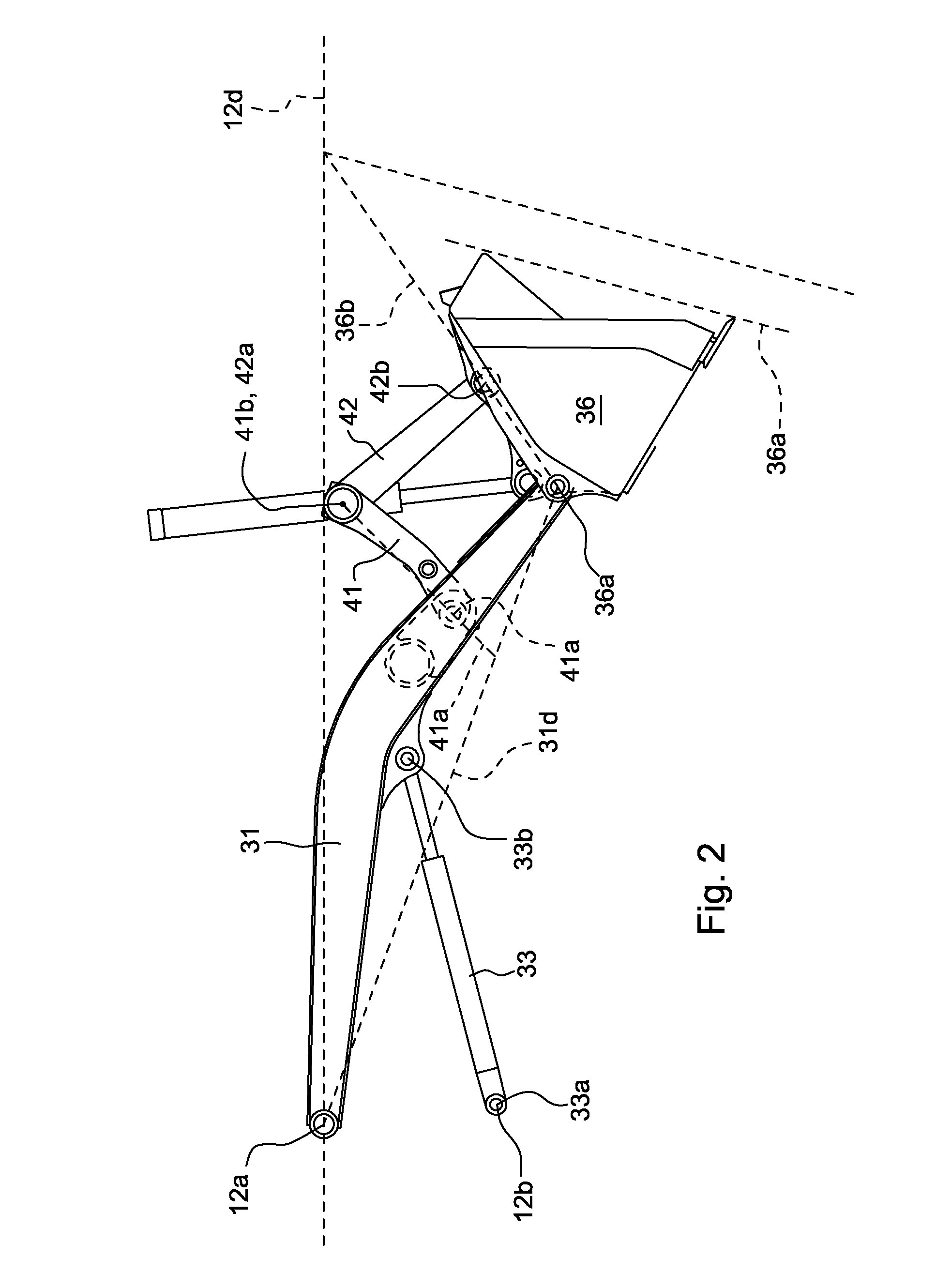 Electronic Parallel Lift And Return To Carry On A Backhoe Loader