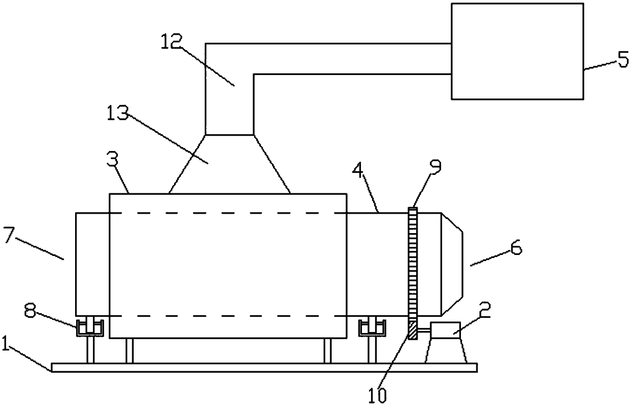 Dedusting device for biomass fuel