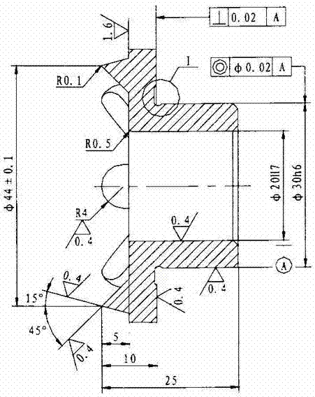 Bearing closed-up punch and machining process thereof