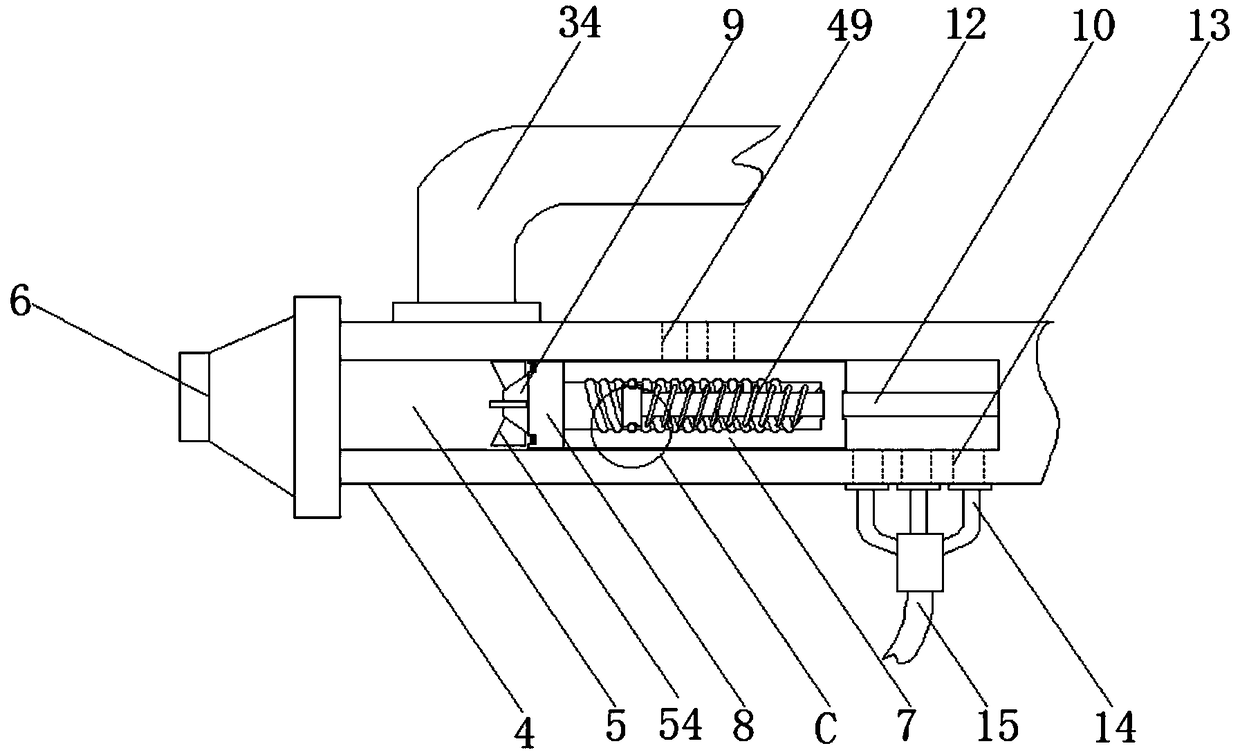 Discharging mechanism with blockage-proof function and mixing granulator based on mechanism