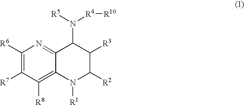 Tetrahydronaphthyridine derivatives and a process for preparing the same