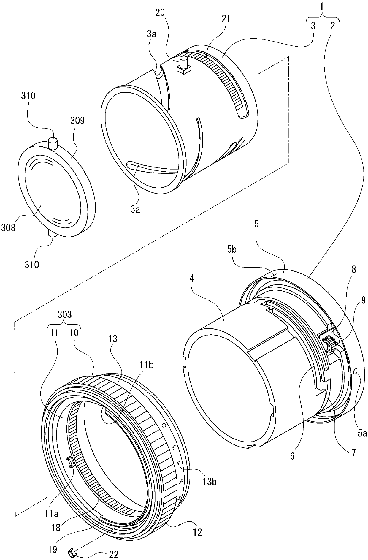 Optical element driving device, interchangeable lens, and image-capturing device