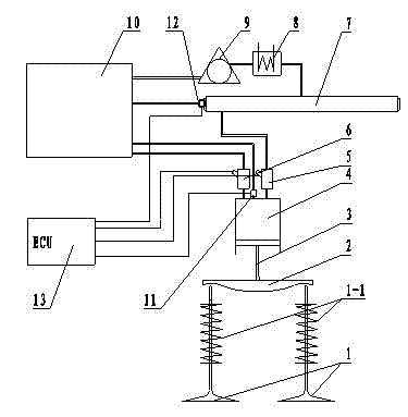 Hydraulic drive engine air distributing mechanism