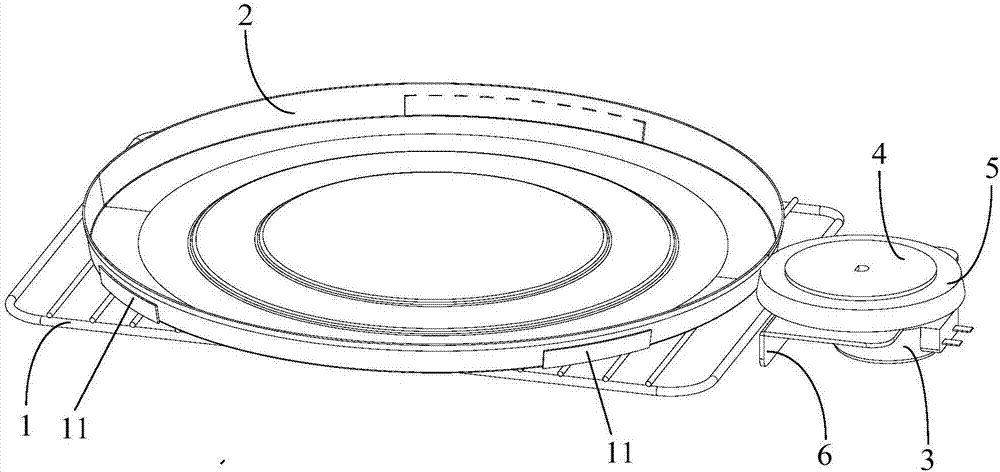 Baking tray assembly and electric oven