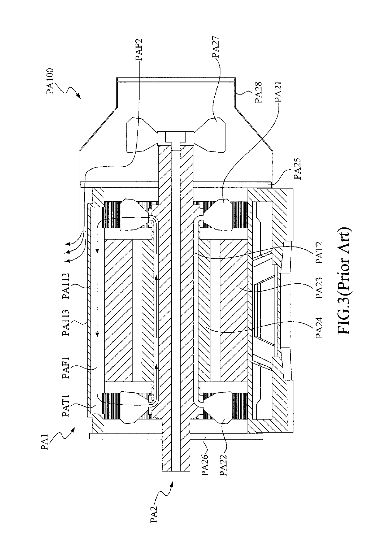 Motor frame with bumps