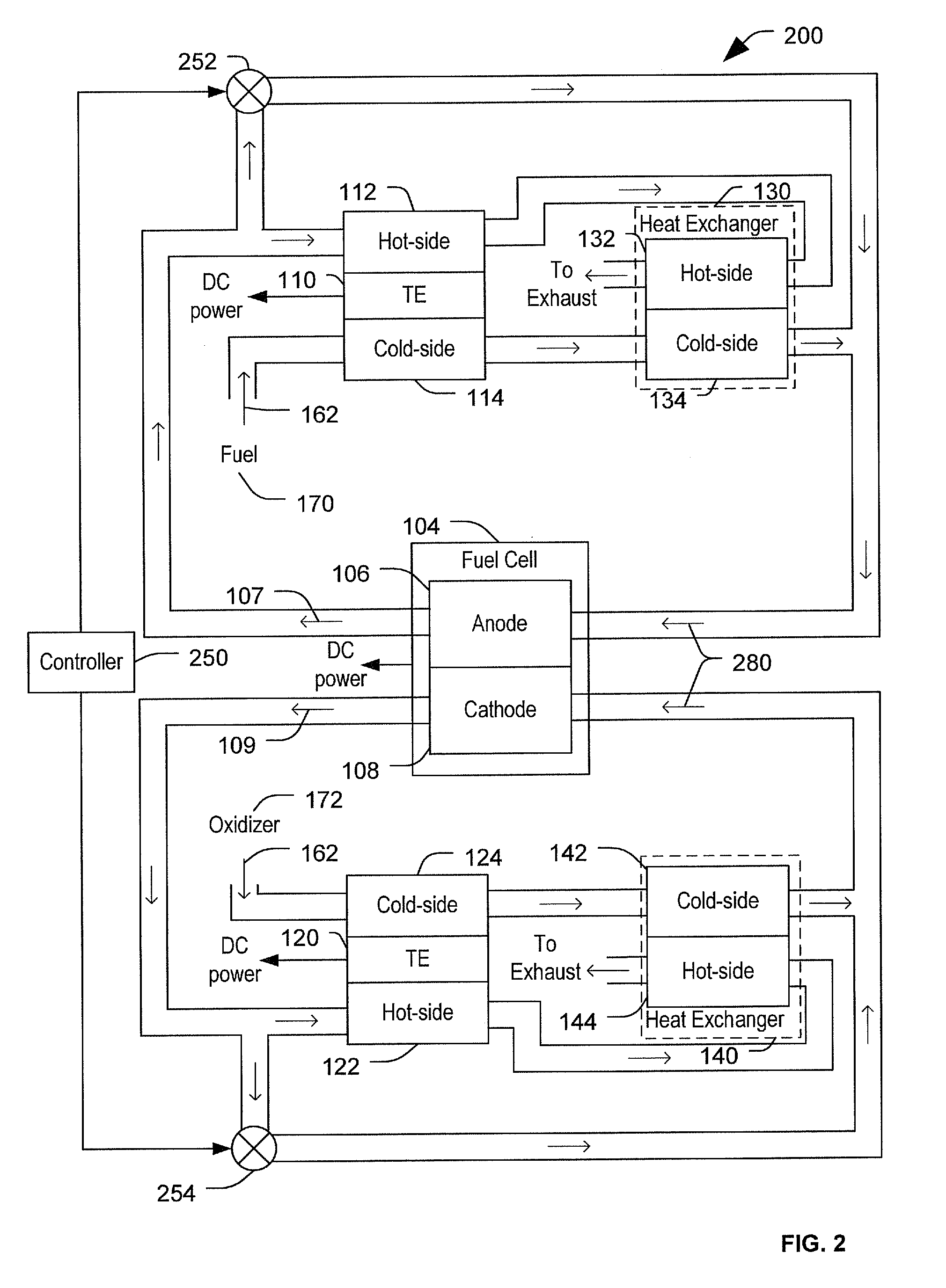 Thermoelectric generator and fuel cell for electric power co-generation