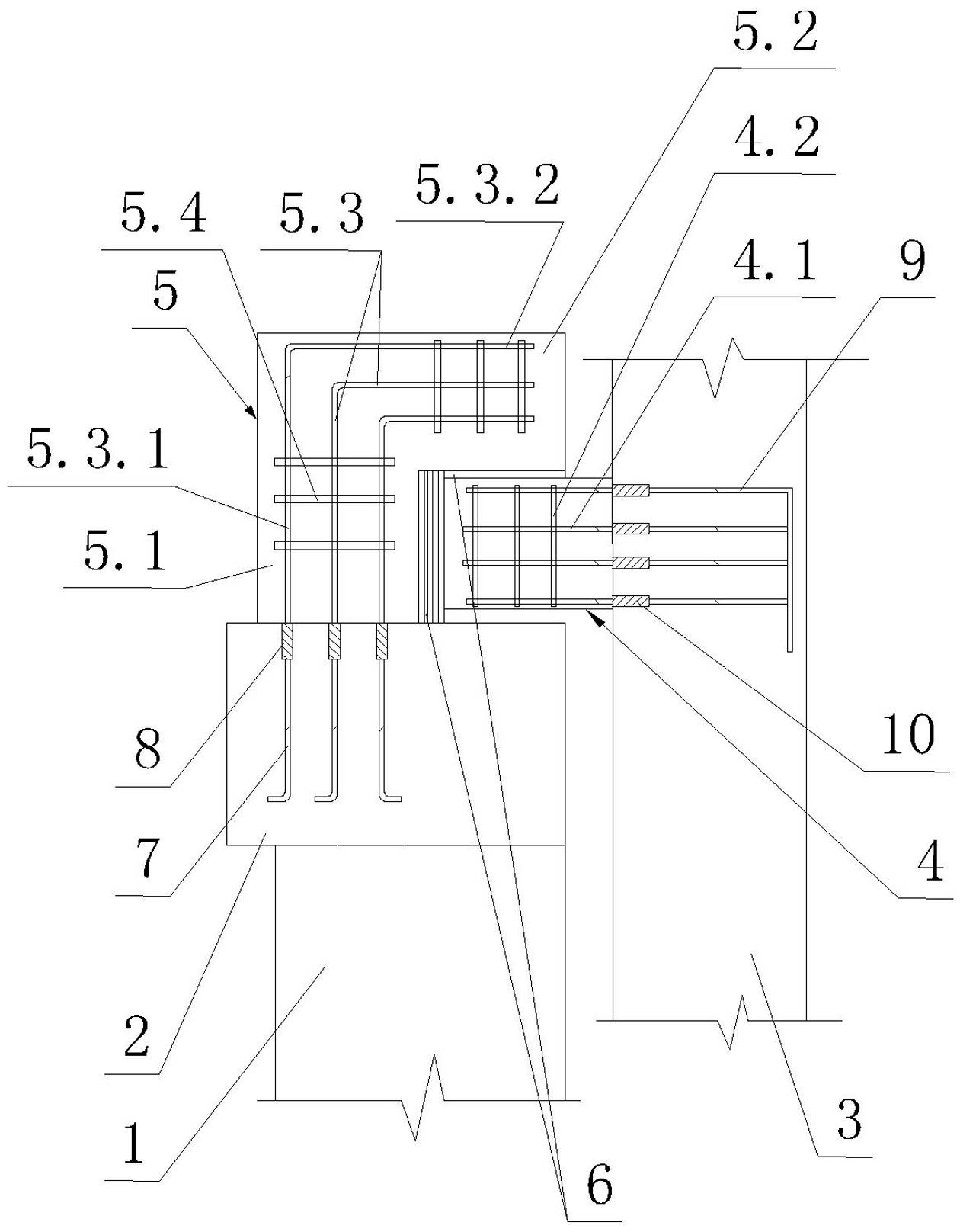 Connection structures between foundation pit support piles and outer walls of basement and construction method