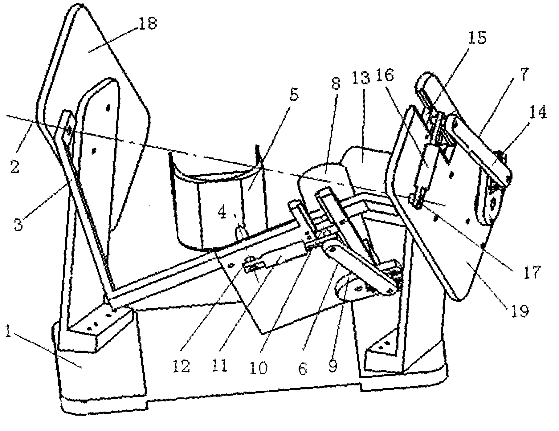 Ankle rehabiliation apparatus with double-freedom degree