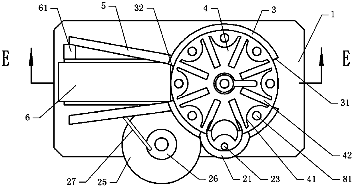 Glass bottle turning mechanism