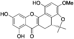 A kind of prenyl flavone and its application in the preparation of medicine for treating inflammatory diseases