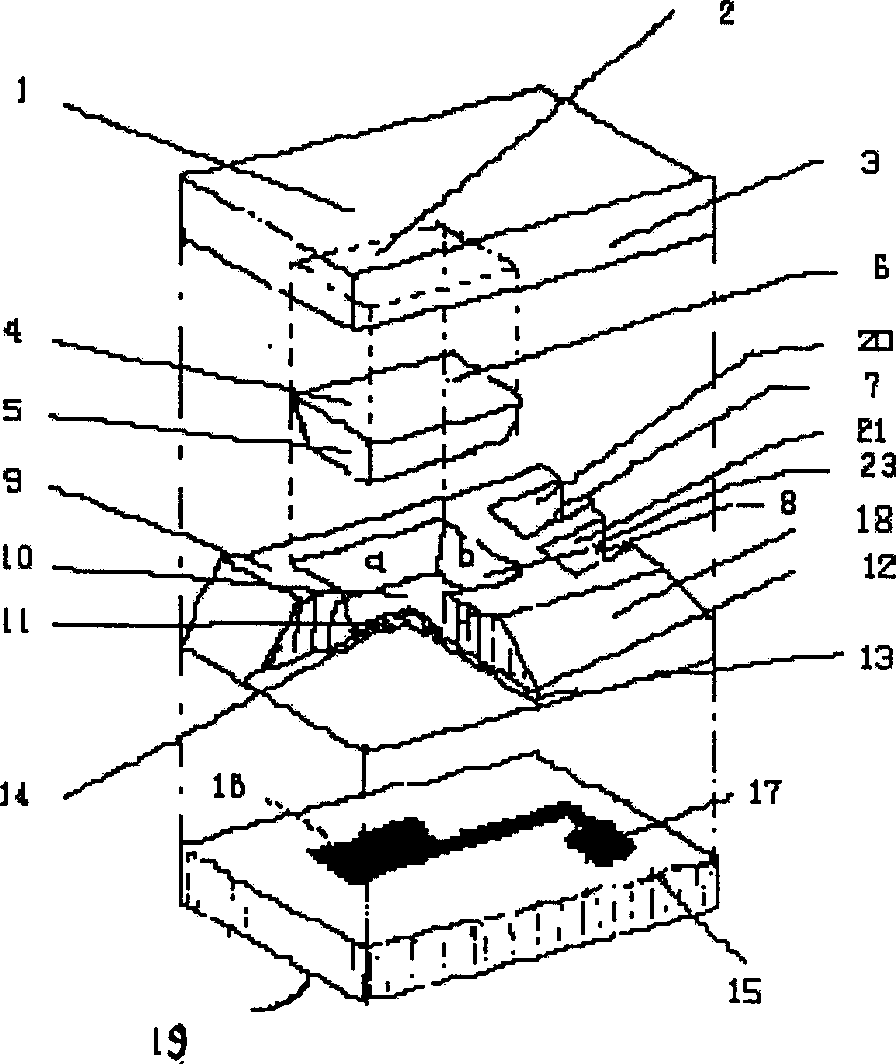 Multilayer structure bonded seal protective capacity pressure sensor and producing method