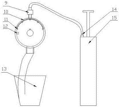 Drilling spraying dust-settling device