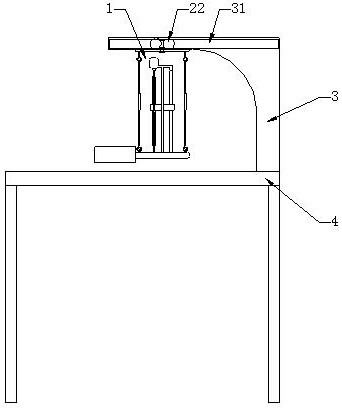 Suspension sliding type welding device and using method