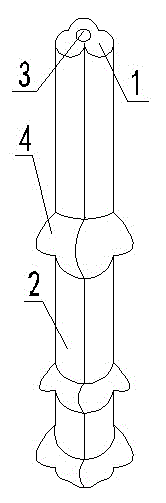 High-strength triangular plum-blossom-shaped cement soil mixing bearing pile and forming method thereof