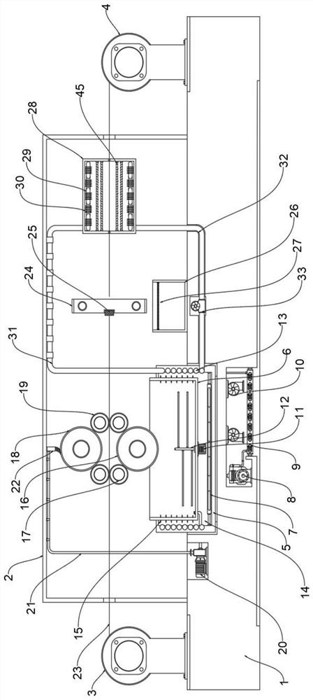 A glue coating device for protective film production