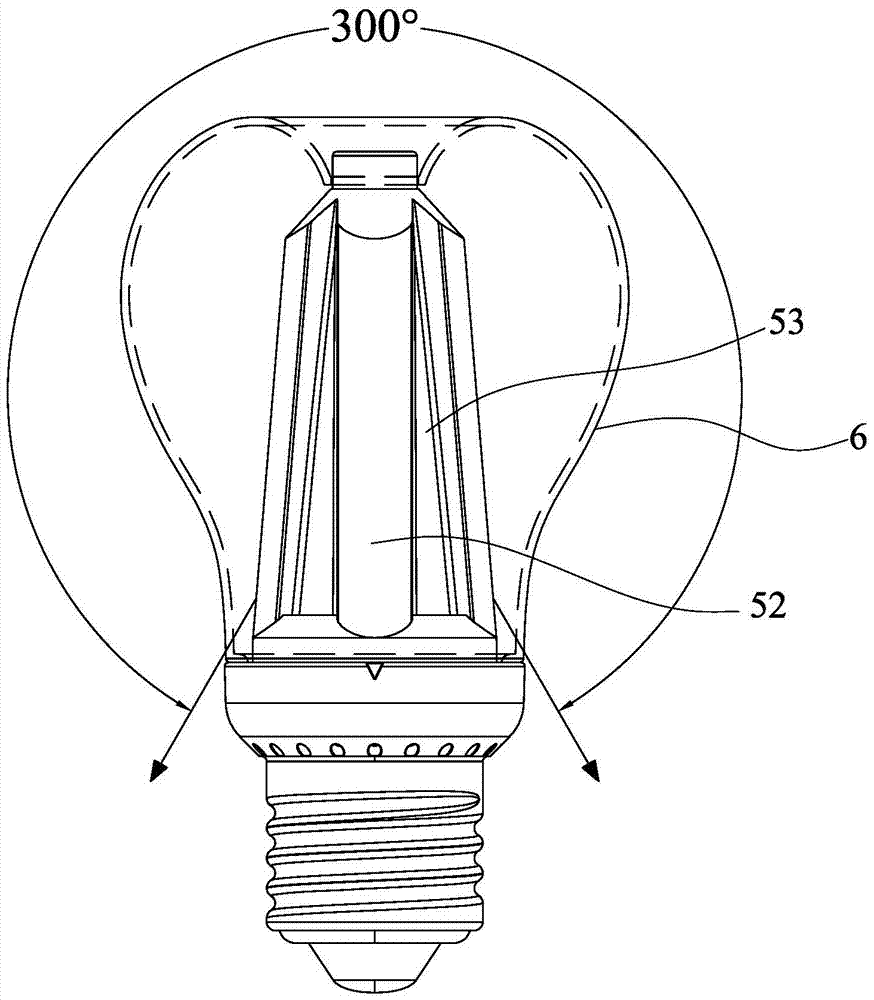 Double-bulb LED bulb lamp