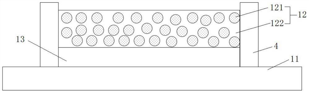 A paint spraying piece for painting teaching, a painting device and a teaching method