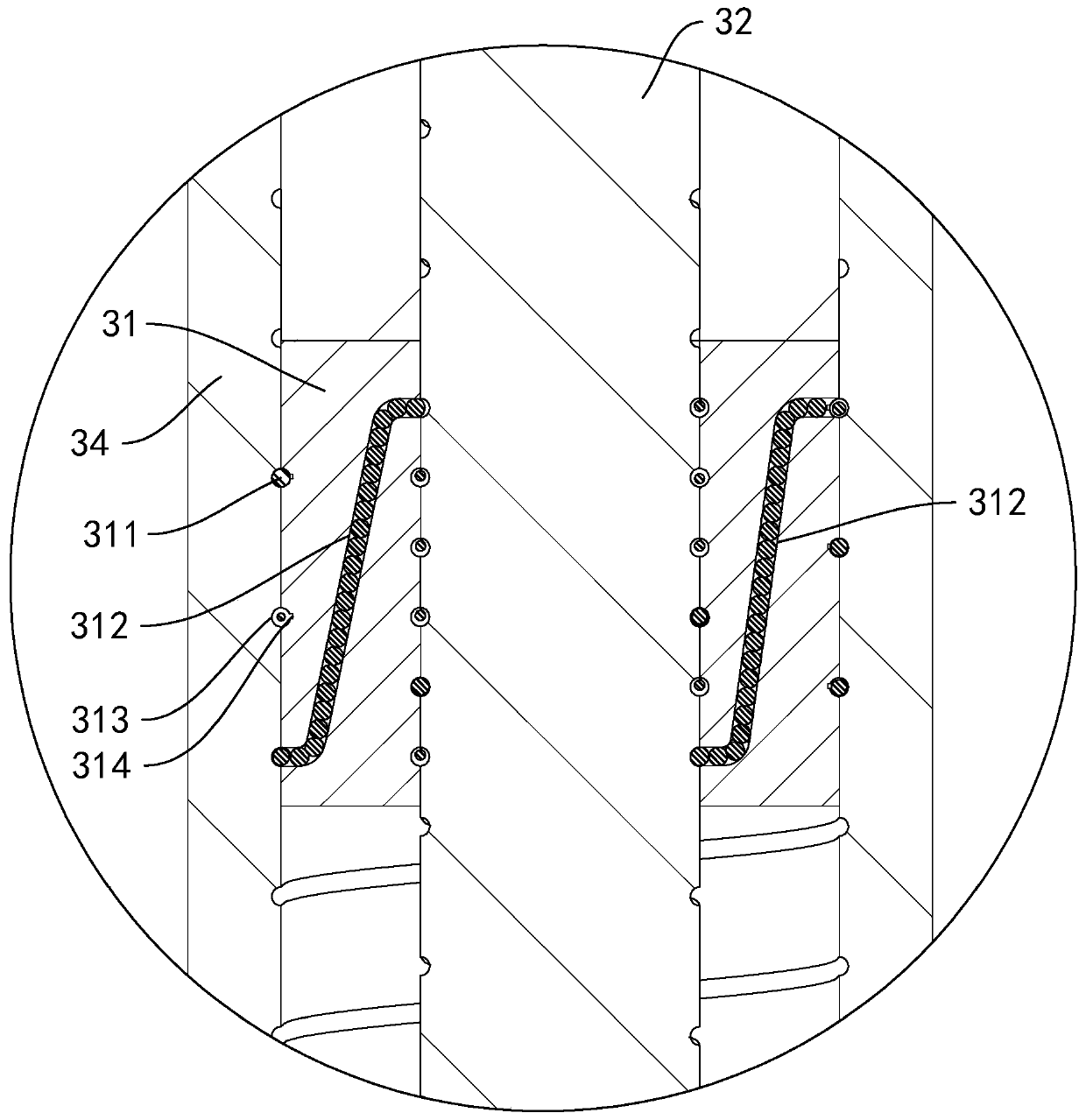 A lifting foundation structure