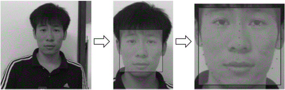 Method for carrying out in-vivo detection based on human face recognition