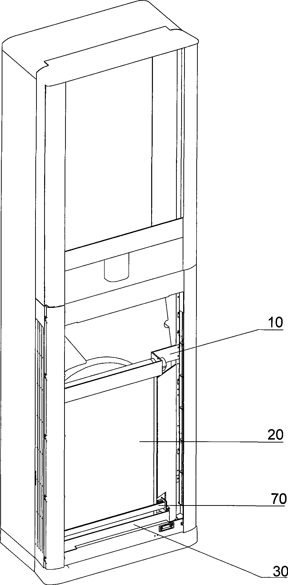 Air-conditioner filtering cleaning device