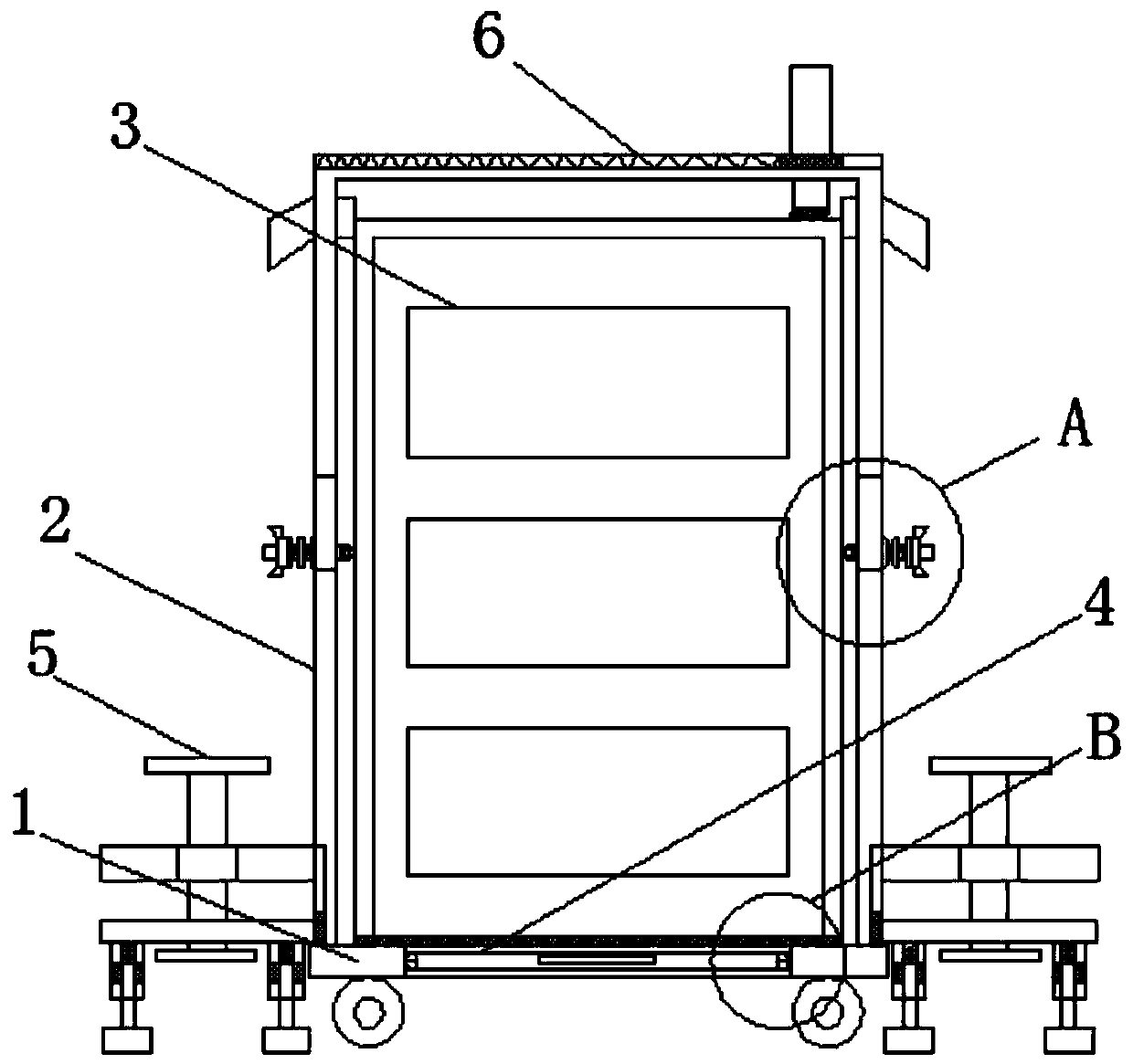 Power equipment installation insulating frame